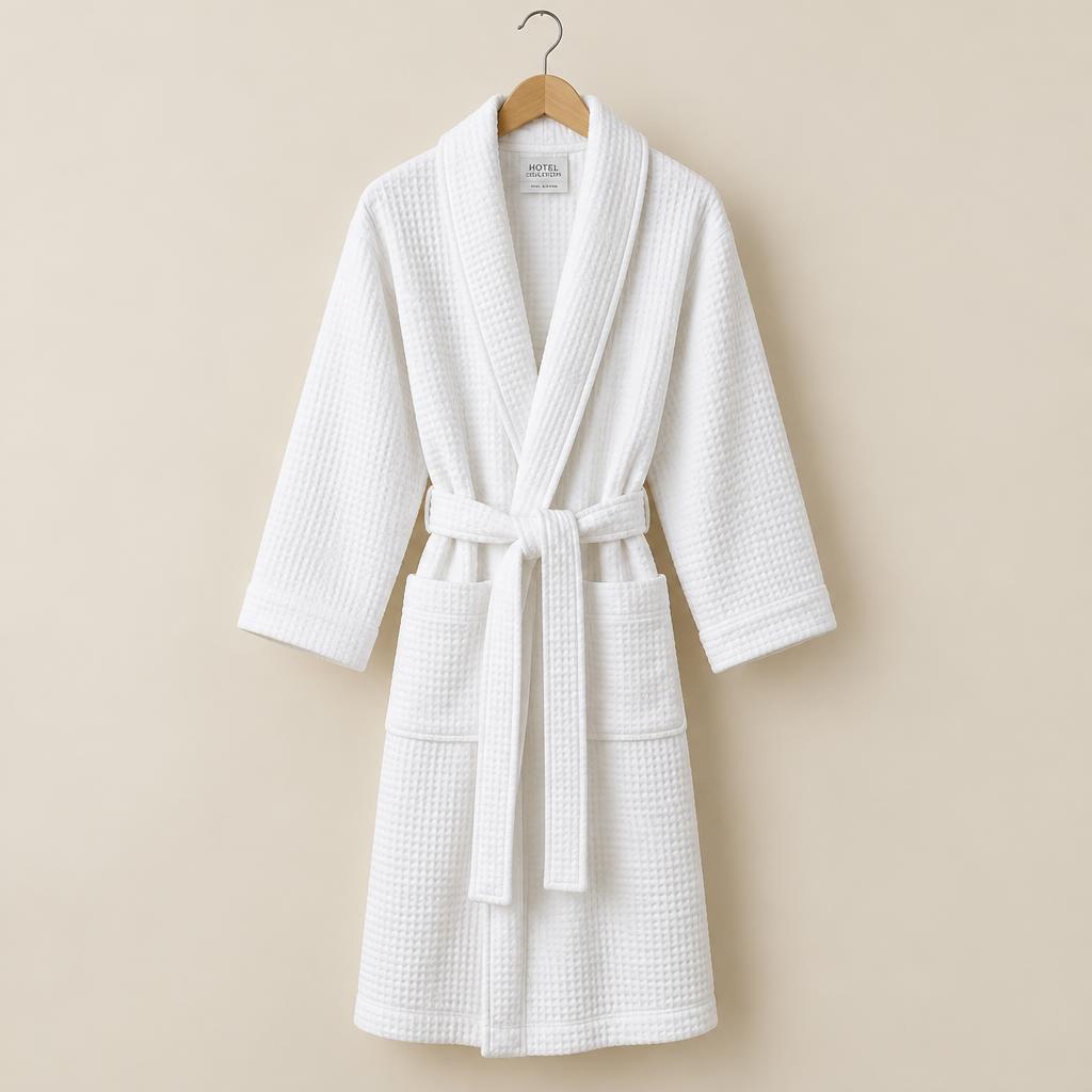 Hotel bathrobe